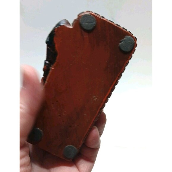 Western Set of 4 Coasters Longhorn Barbed Wire Belt Look Holder Leather Look - Picture 10 of 11